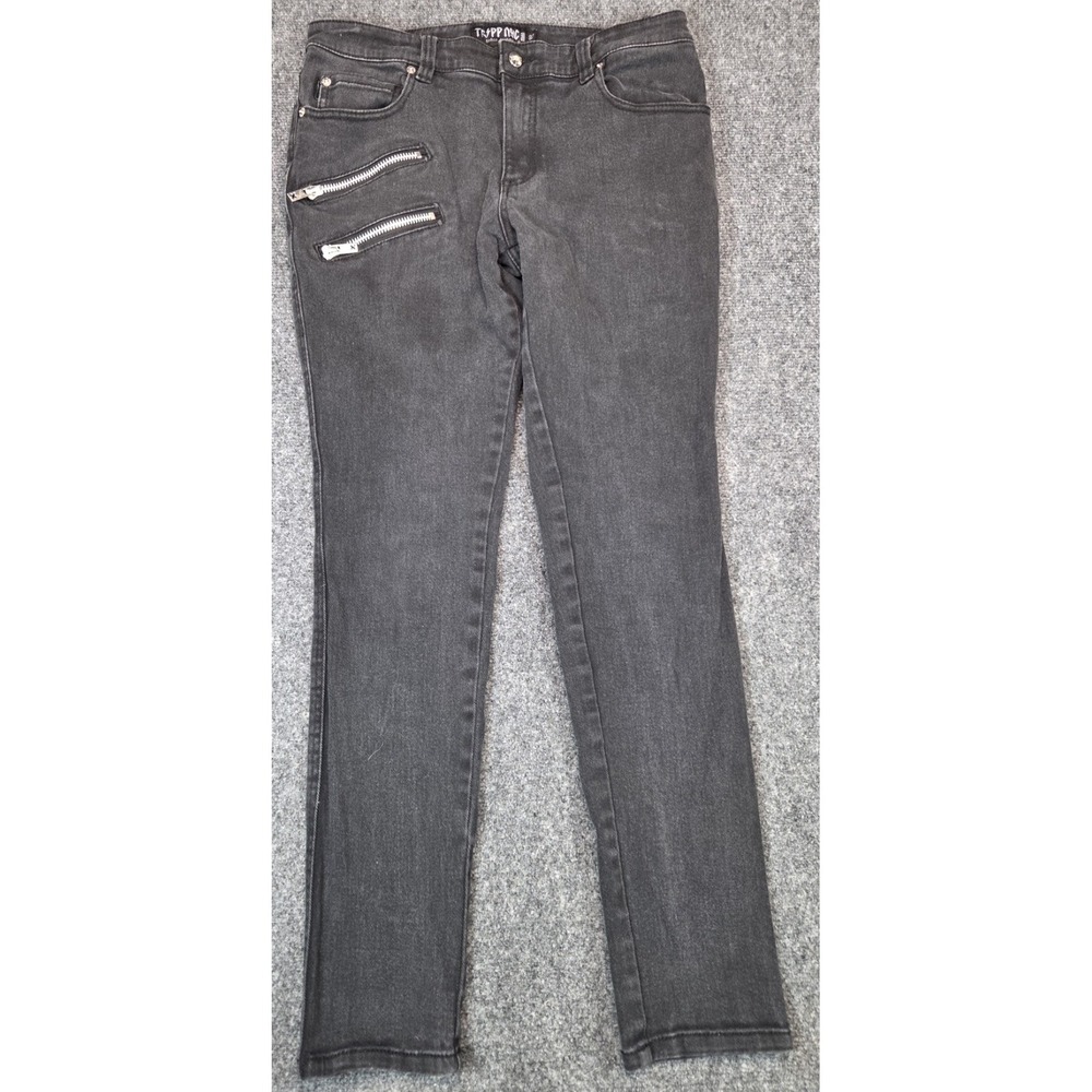 Tripp NYC Zipper Jeans Mens 32 Black by Daang Goodman